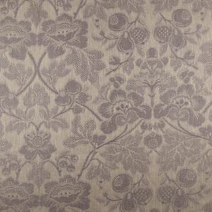 IL098 Jacquard 100% Linen Fabric Natural / Graphite - Loire Fs Signature Finish