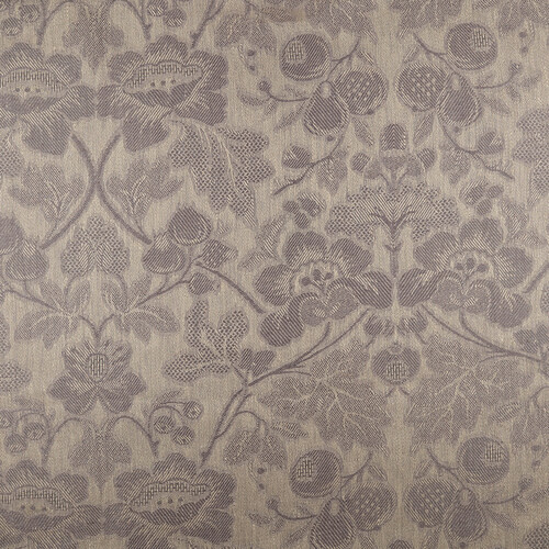 IL098 Jacquard Natural / Graphite - Loire 100% Linen Wholesale Fabric by the Bolt