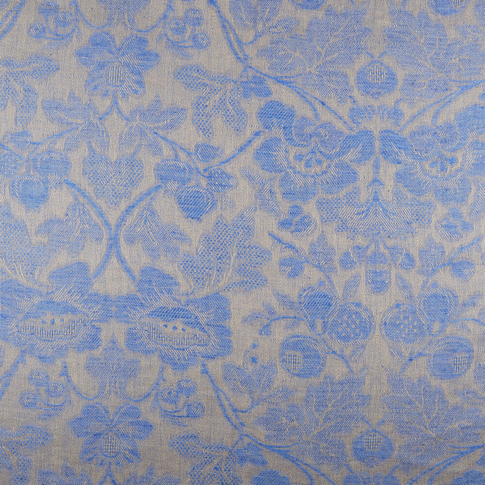 IL098 Jacquard Natural / Riviera - Loire 100% Linen Fabric
