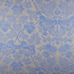 IL098 Jacquard 100% Linen Fabric Natural / Riviera - Loire Fs Signature Finish