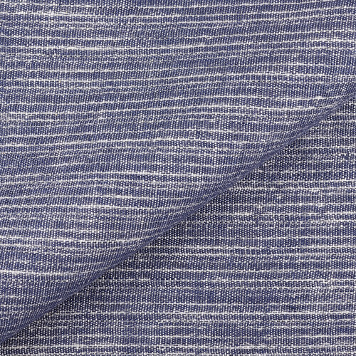 IL097 Double-sided 100% Linen Fabric Cobalt / White - Breeze Fs Signature Finish
