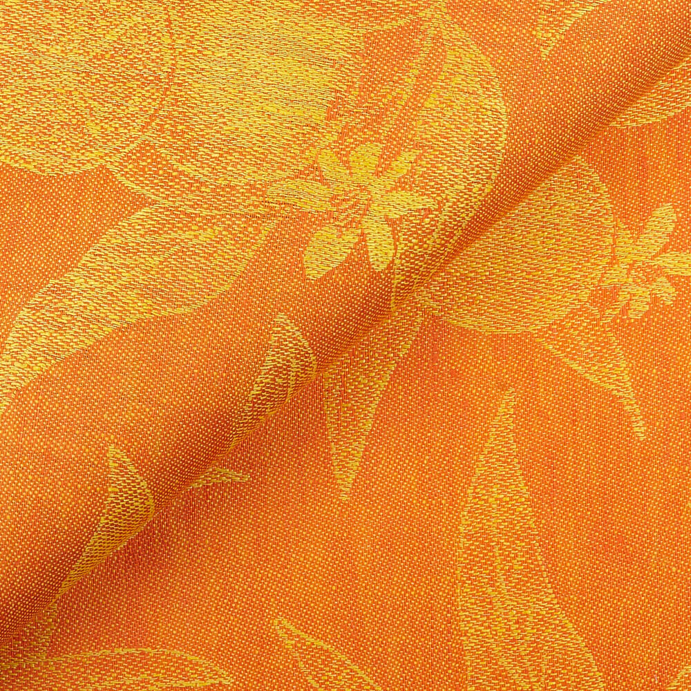 IL085 Narrow Width 100% Linen Fabric Mlt-15 - Navel Orange