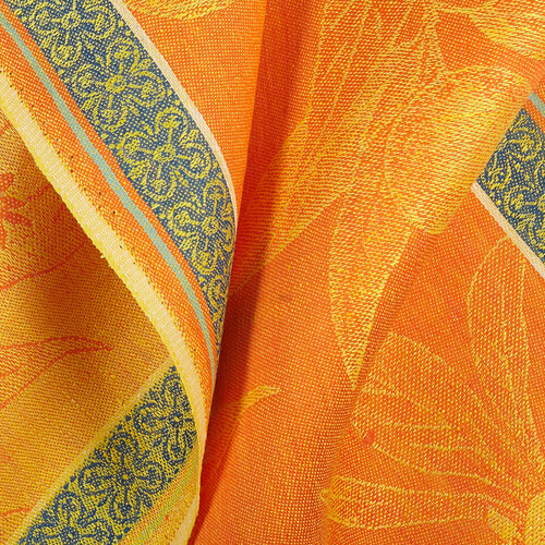 IL085 Narrow Width 100% Linen Fabric Mlt-15 - Navel Orange