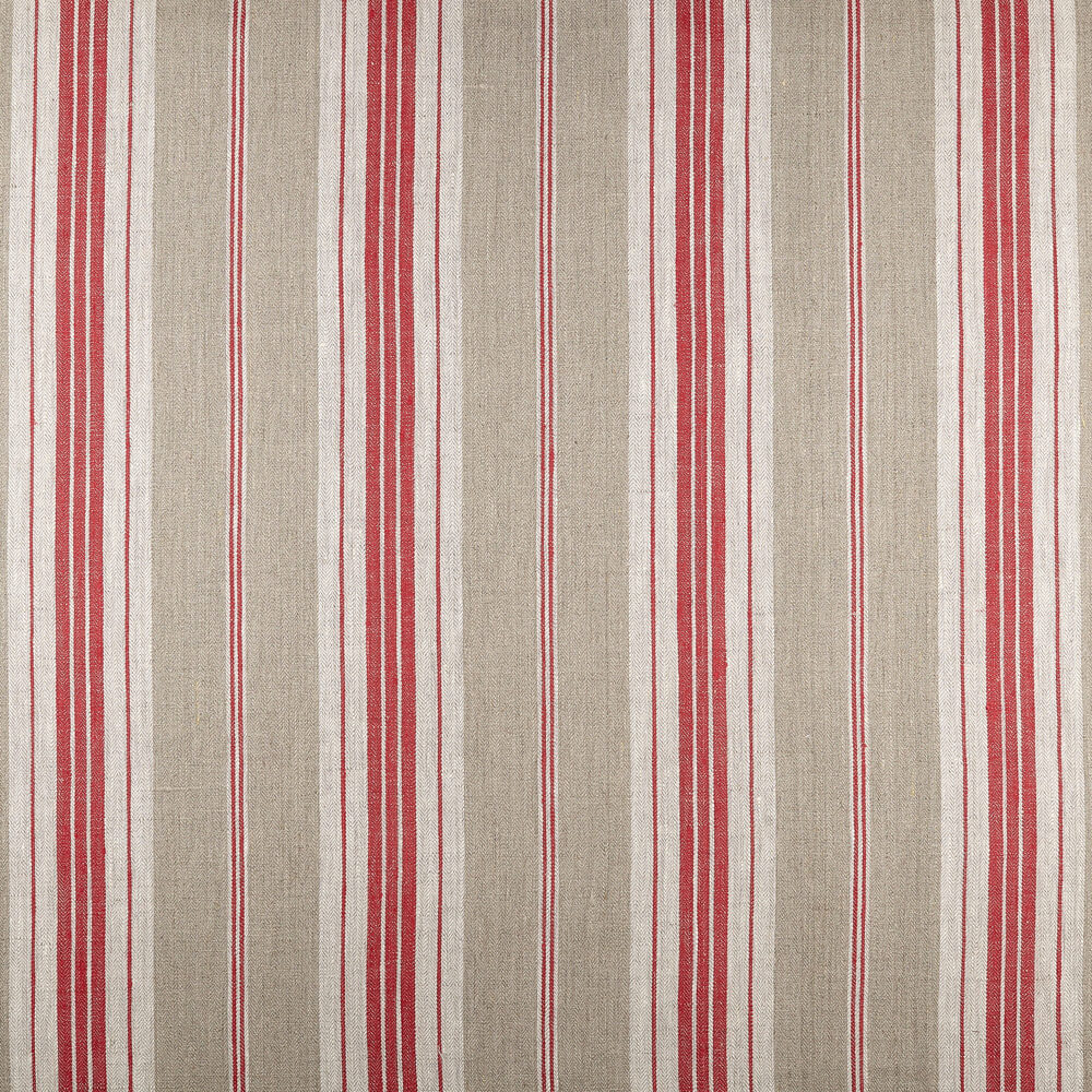 IL087 French Ticking Mlt-1 - Normandy 100% Linen Fabric