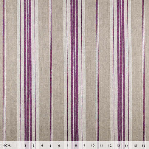 IL087 French Ticking 100% Linen Fabric Mlt-4 - Normandy Fs Premier Finish
