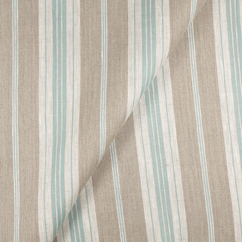 IL087 French Ticking Mlt-7 - Normandy 100% Linen Wholesale Fabric by the Bolt