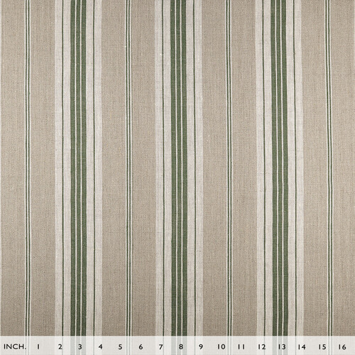 IL087 French Ticking 100% Linen Fabric Mlt-9 - Normandy Fs Premier Finish