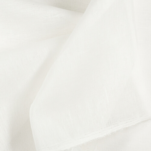 IS008 Sheer 56 % Linen / 44% Cotton Fabric Bleached