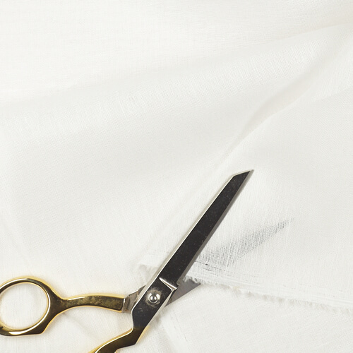 IS008 Sheer 56 % Linen / 44% Cotton Fabric Bleached