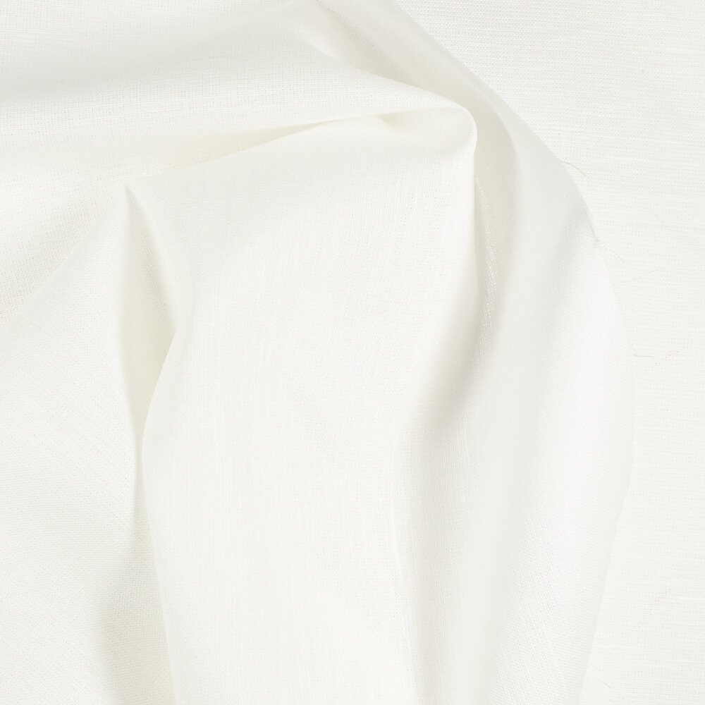 IS012 Shirting 63% Linen / 37% Cotton Fabric Bleached