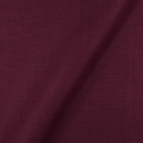 IL019 All-purpose 100% Linen Fabric Grape Wine Softened