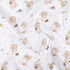 IC008 Muslin White / Mlt Sleeping Rabbits 100% Cotton Fabric