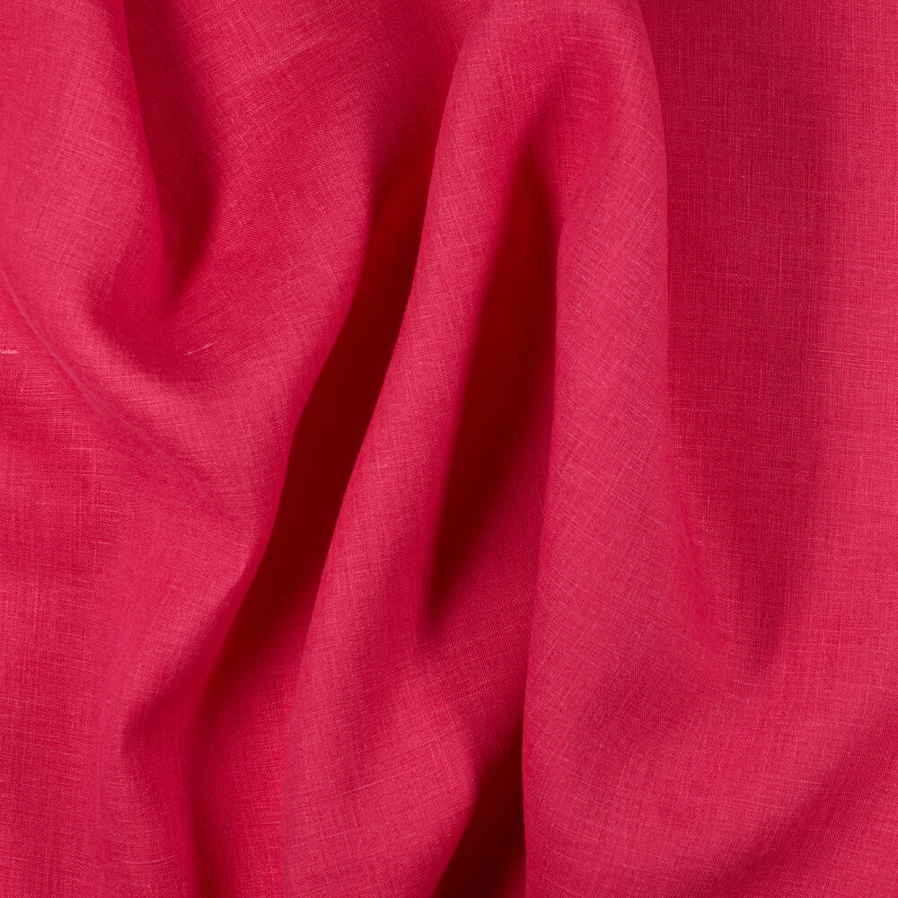 IL020 Handkerchief 100% Linen Fabric Bougainvillea Softened