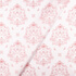 IC008 Muslin 100% Cotton Fabric White / Pink Baby Rattle Softened