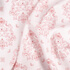 IC008 Muslin White / Pink Teddy Bear 100% Cotton Discount Fabric