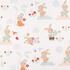 IC008 Muslin 100% Cotton Fabric White / Pink Baby Rattle Softened