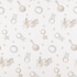 IC008 Muslin 100% Cotton Fabric White / Pink Baby Rattle Softened