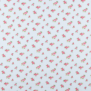 IC005  Baby Roses  BLUE / MLT  Softened - 100% Cotton - Light (3.6 oz/yd<sup>2</sup>)