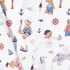 IC005 Percale White / Mlt Sailors 100% Cotton Discount Fabric