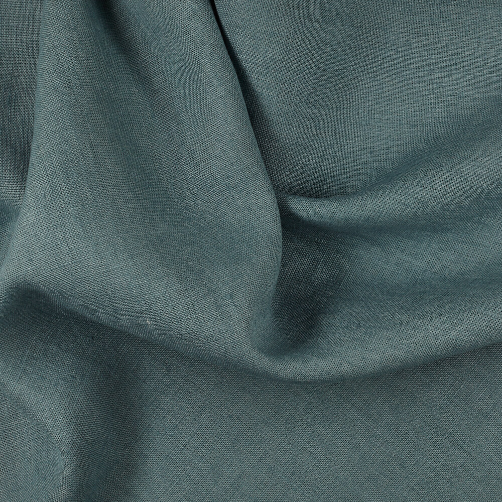 4C22 Rustic  Bluestone 100% Linen Fabric