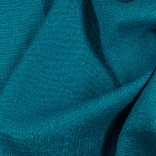 IL019 All-purpose Cerulean 100% Linen Wholesale Fabric by the Bolt