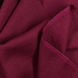 IL019 All-purpose 100% Linen Fabric Beet Red Fs Signature Finish