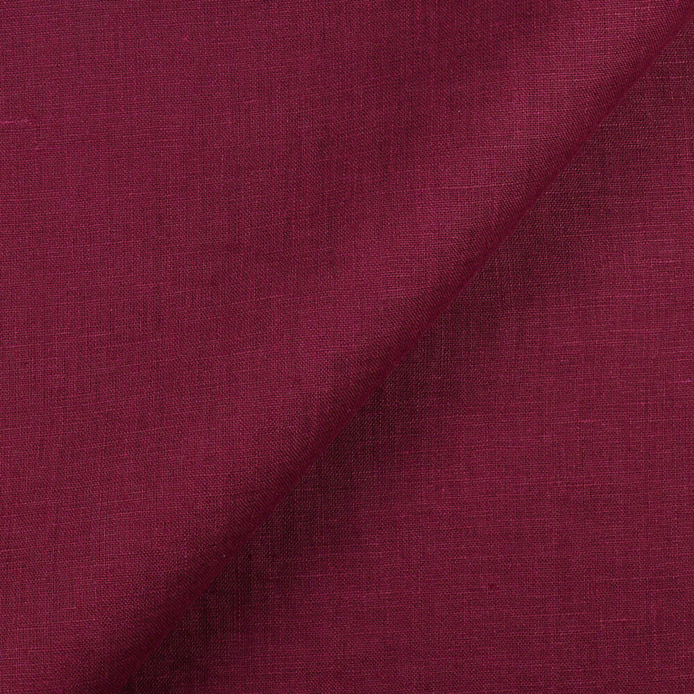 IL019 All-purpose 100% Linen Fabric Beet Red Fs Signature Finish