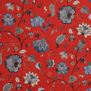 IC023  Jacobean Jewelry  RED / MLT  Softened - 100% Cotton - Light (4.4 oz/yd<sup>2</sup>)