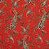 IC023 Faille Red / Mlt Paisley Serge 100% Cotton Wholesale Fabric by the Bolt