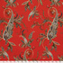 IC023 Faille Red / Mlt Paisley Serge 100% Cotton Wholesale Fabric by the Bolt