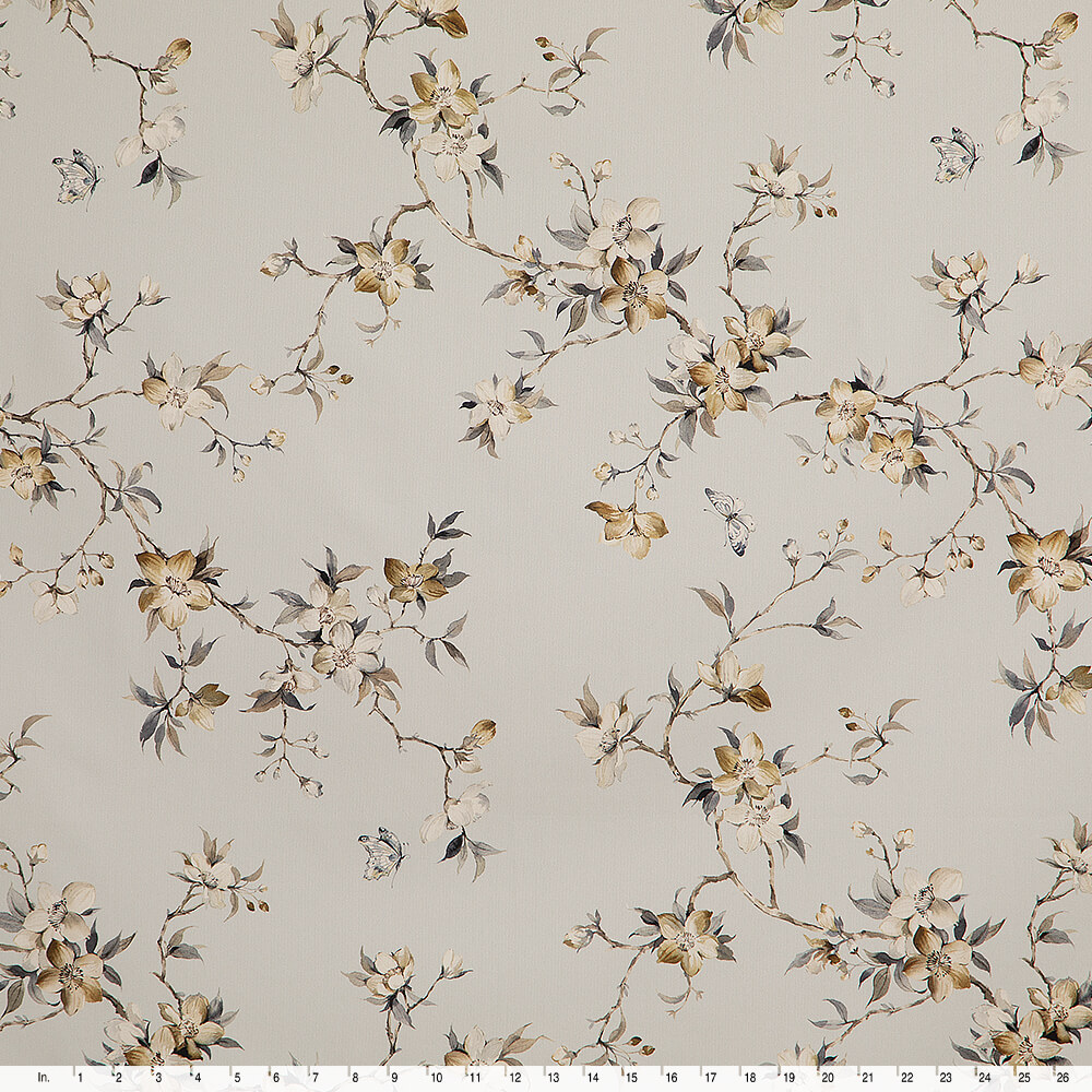 IC023 Faille 100% Cotton Fabric Soft Blue / Mlt Melinda Softened