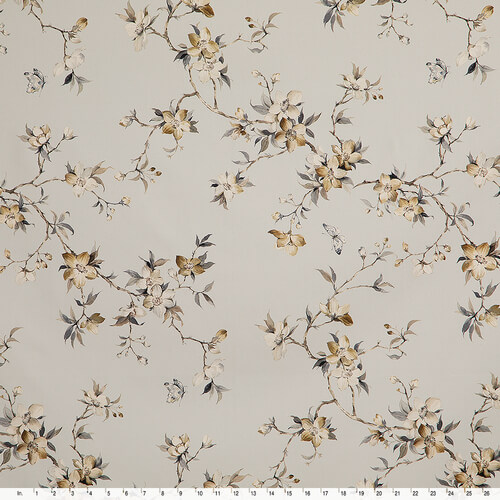 IC023 Faille 100% Cotton Fabric Soft Blue / Mlt Melinda Softened