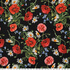 IC023 Faille Black / Mlt Sophie 100% Cotton Discount Fabric