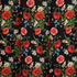 IC023 Faille Black / Mlt Sophie 100% Cotton Discount Fabric