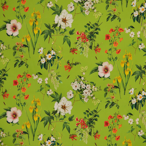 IC023 Faille Green Apple / Mlt Francesca 100% Cotton Wholesale Fabric by the Bolt