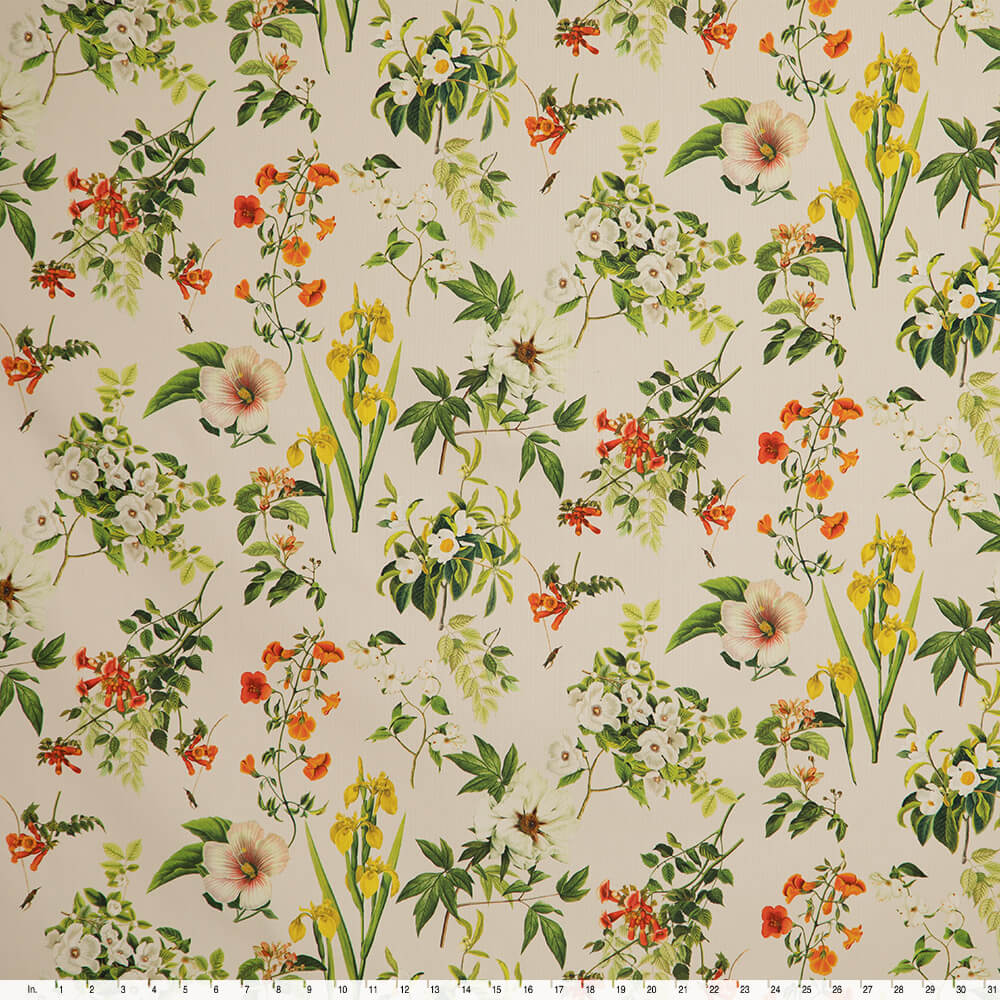 IC023 Faille 100% Cotton Fabric Perfectly Pale / Mlt Francesca Softened