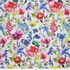 IC023 Faille White / Mlt Catherine 100% Cotton Discount Fabric