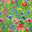 IC023 Catherine VIBRANT GREEN / MLT Softened 100% Cotton Light (4.4 oz/yd<sup>2</sup>)