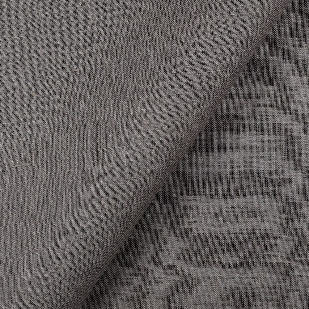 IL019 All-purpose 100% Linen Fabric Asphalt Softened