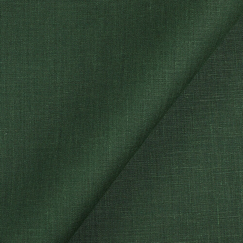 IL019 All-purpose 100% Linen Fabric Evergreen Softened
