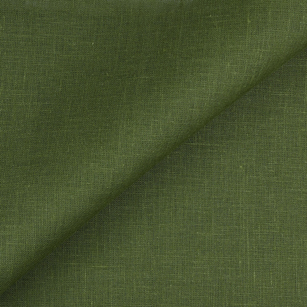 IL019 All-purpose 100% Linen Fabric Vineyard Green Softened