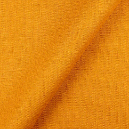 IL020 Handkerchief 100% Linen Fabric Autumn Gold Softened