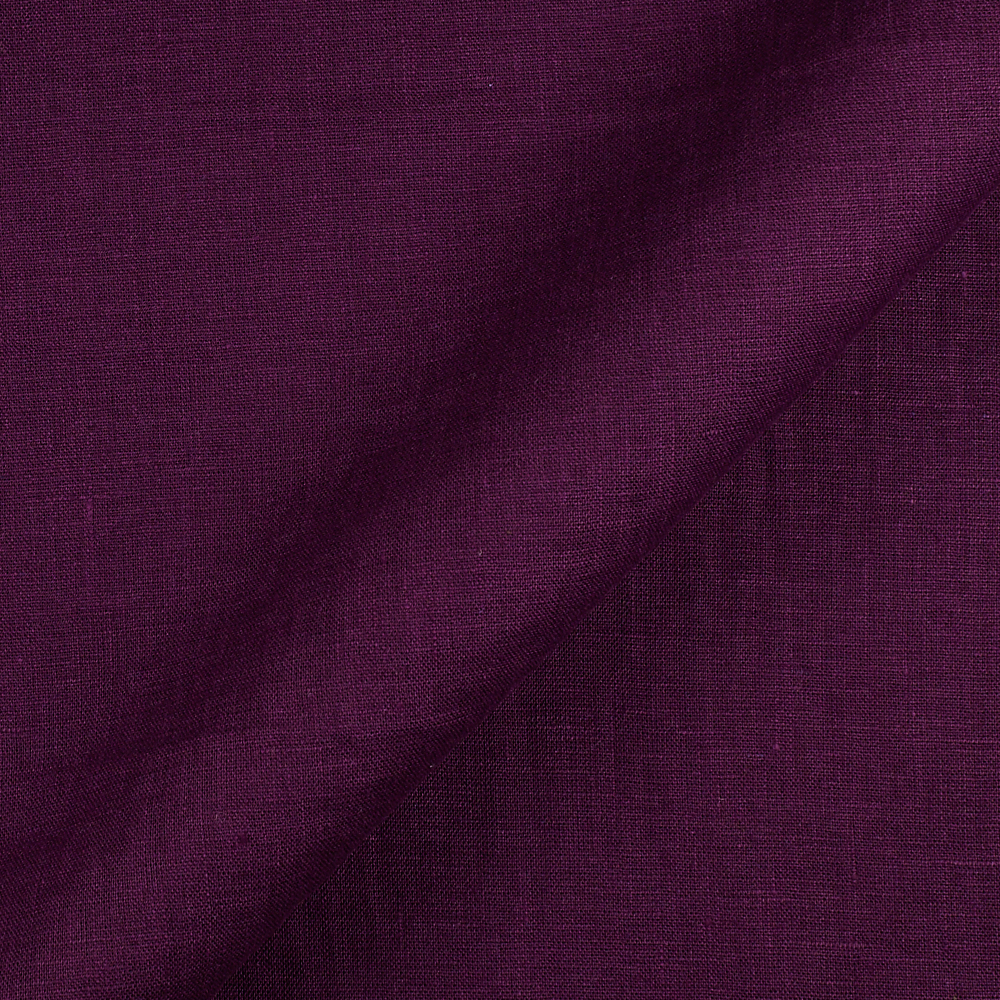 Fabric IL019 Allpurpose 100 Linen Fabric Eggplant Fs Signature Finish