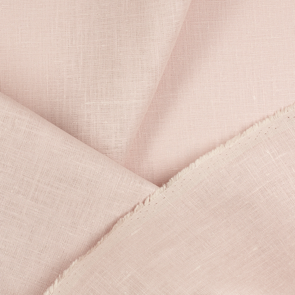 Fabric IL019 100% Linen fabric ROSE SMOKE Softened