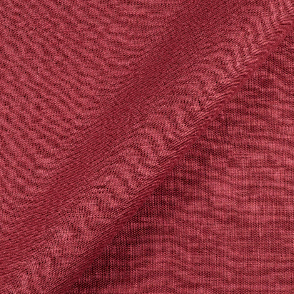 Fabric IL019 All-purpose 100% Linen Fabric Biking Red Fs Signature Finish
