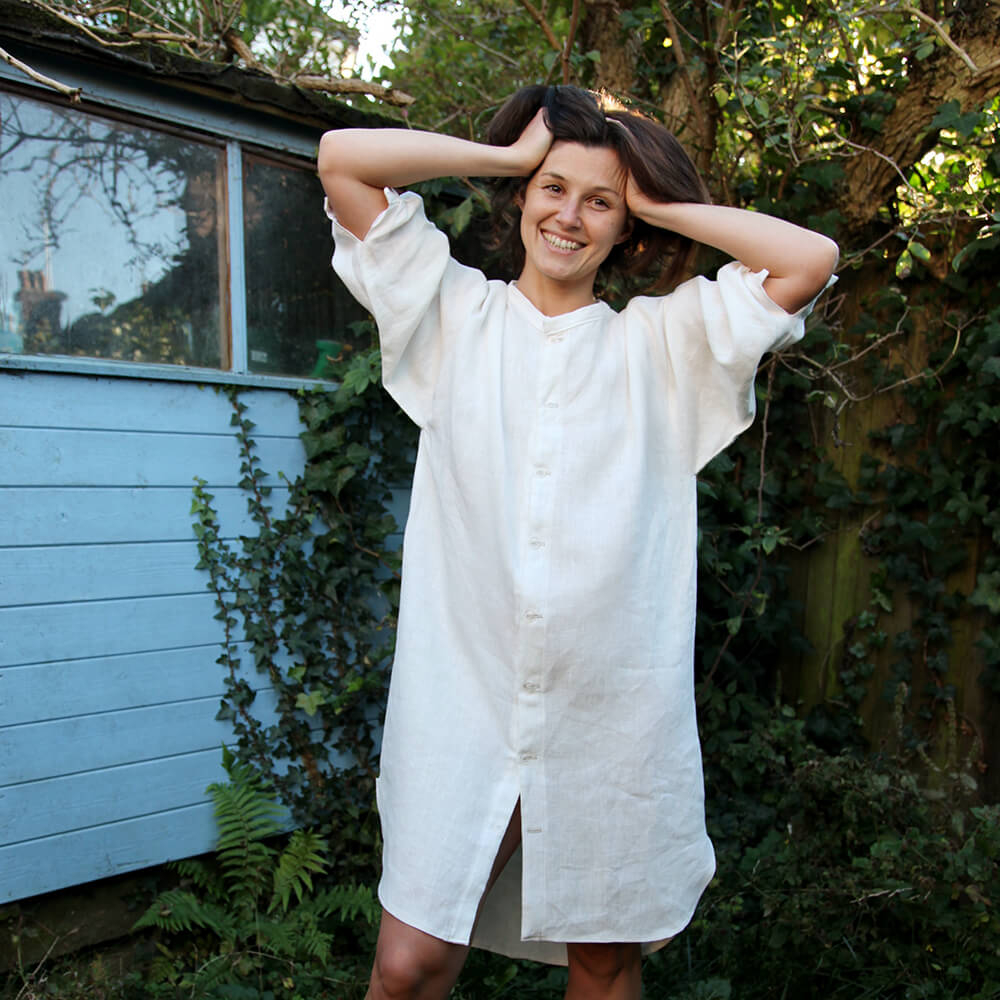 Drew — Linen Tunic Dress, Type - PDF