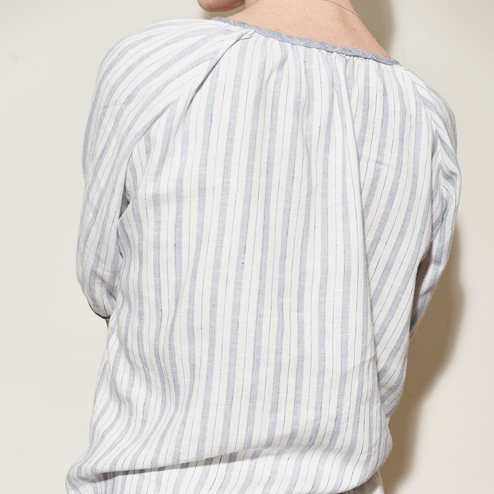 Clara — Linen Peasant Blouse, Type - PDF